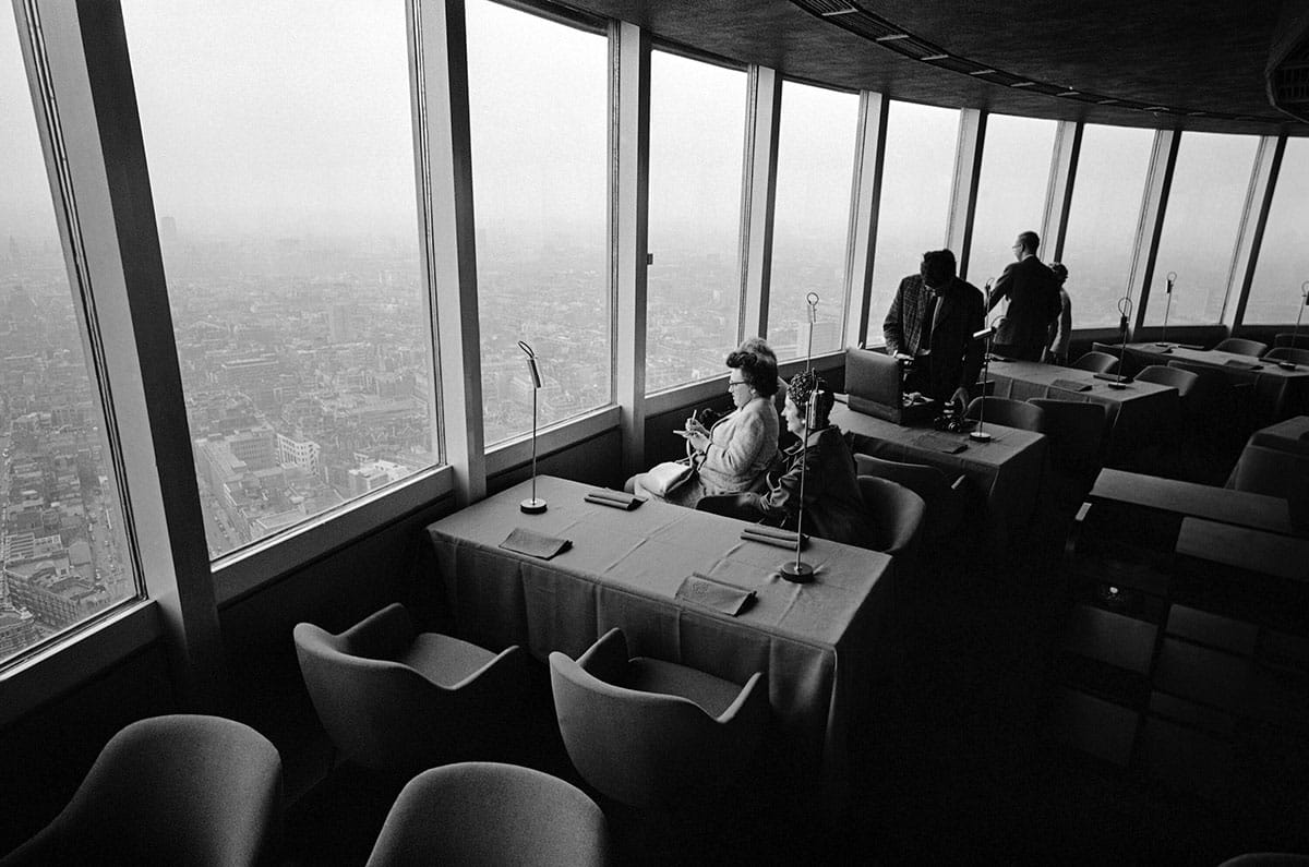 BT Tower restaurant 1960