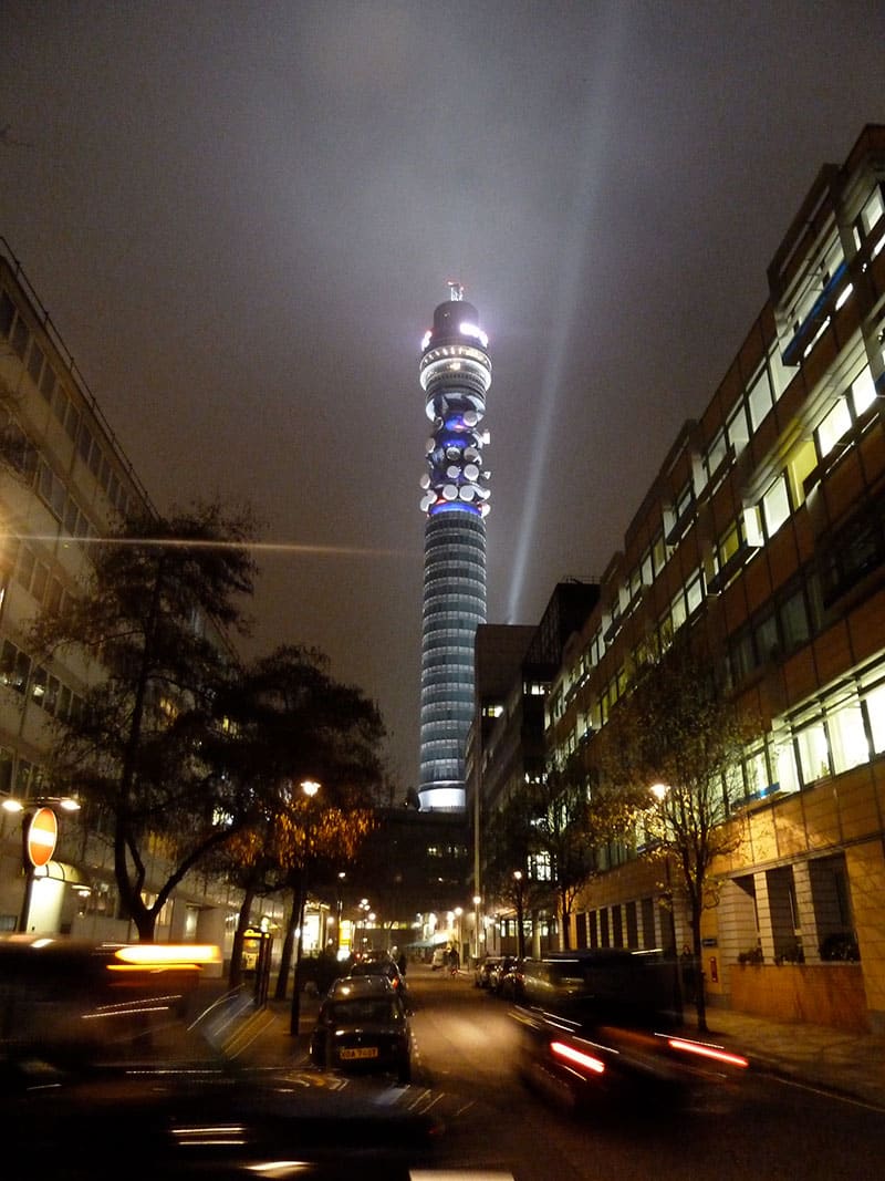 BT Tower, London, 15 March 2011