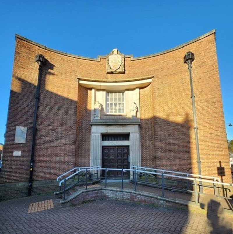 The old station exterior in Dudley, West Midlands